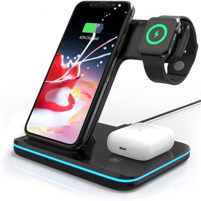 Carregador Sem Fio - Smart Hub 3 em 1