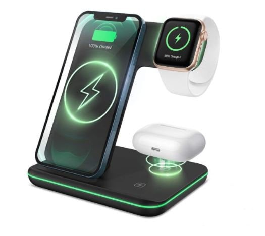 Carregador Sem Fio - Smart Hub 3 em 1
